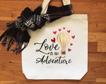 Love Is An Adventure - Canvas Tote Bag