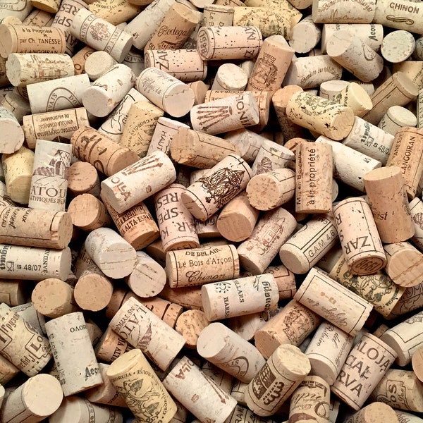 Wine Corks New, Authentic, Natural Printed Winery Marked, DIY Crafts, Uncirculated, Uniform Clean, Crafting, Decor Cork NOT Recycled / Used