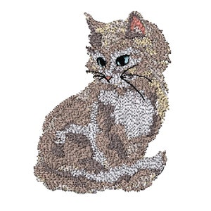 Soft Little Kitten Machine Embroidery Design