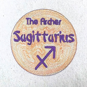 Sagittarius and Jupiter Machine Embroidery Design