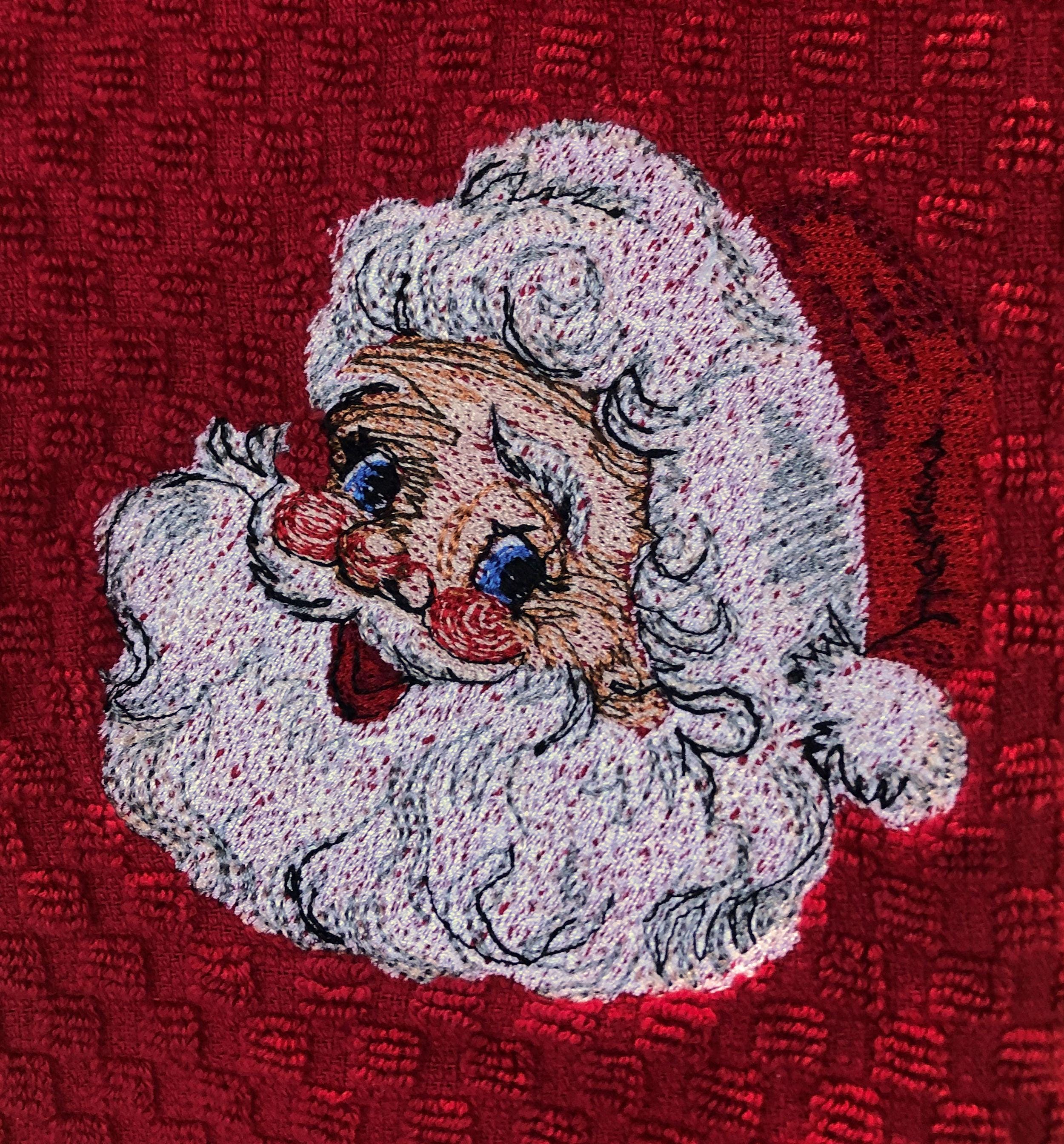 Embroidery Design Rocker Santa Retro Santa Large Machine Embroidery Design - Etsy