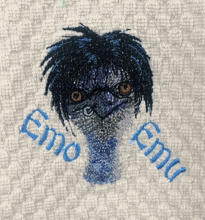 Emo Emu Machine Embroidery Design image 2