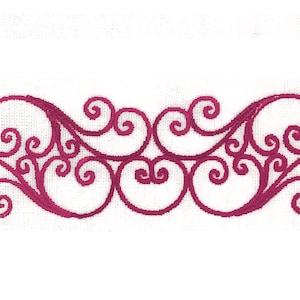 Delicate Scroll Work Large Scroll Machine Embroidery Design