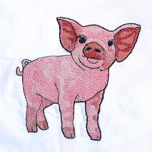 Cute Piglet Machine Embroidery Design