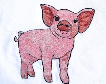 Cute Piglet Machine Embroidery Design