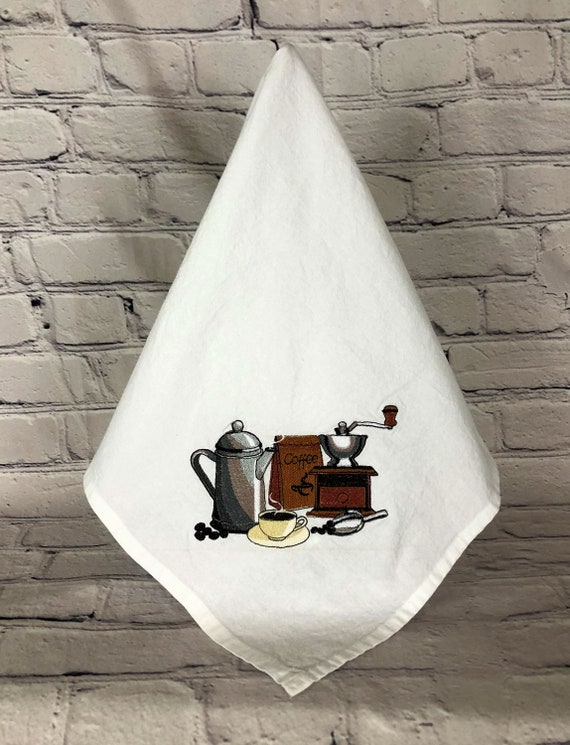Old Fashioned Coffee Pot Machine Embroidery Design 