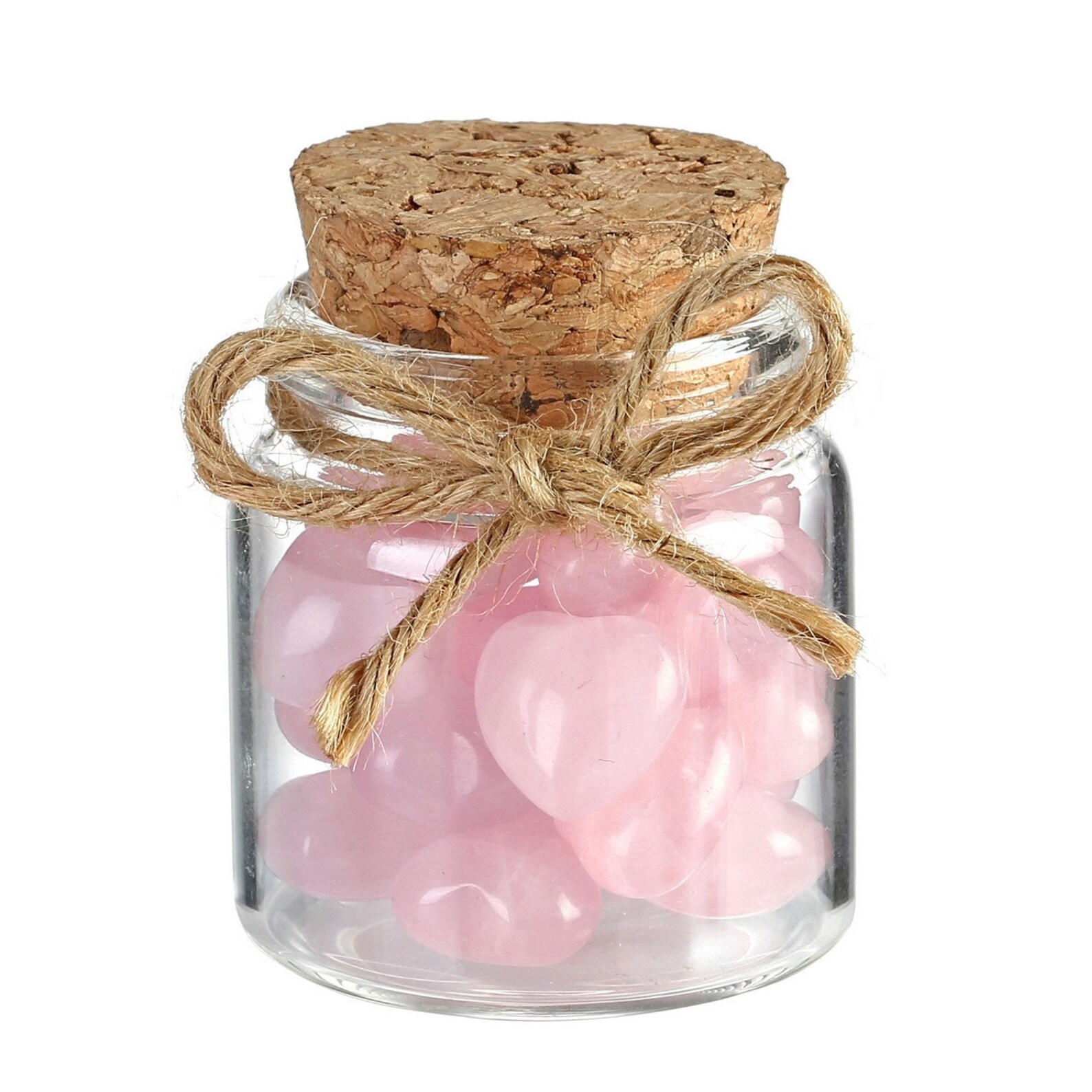 Crystal Wish Bottle/ Rose Quartz Bottle Vial/ Reiki Chakra Etsy