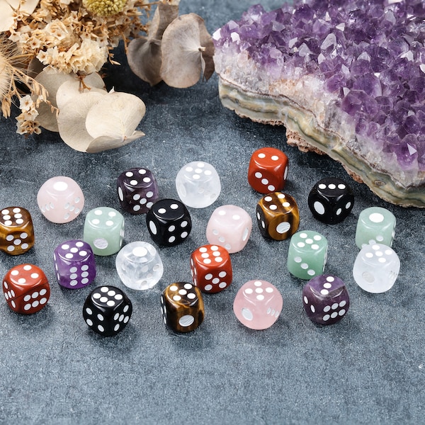 Crystal Dice Etsy