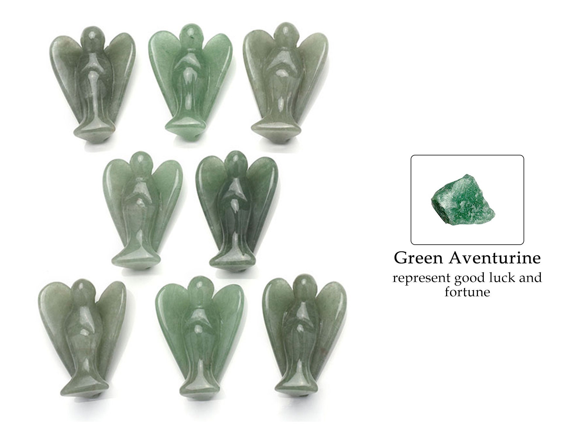 2x Crystal Angel / Pocket Angels / Mini crystal angels / Clear Etsy