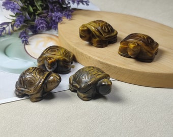 Crystal Turtle Figurines 2" Natural Healing Amethyst Tortoise Statue Paperweight Hand Carved Pocket Gemstone Sculpture Home,Office,Car Decor