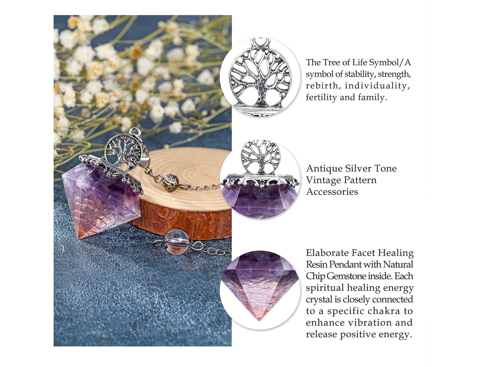 Tree Of Life Pendulum/ Lapis Pendulum/ 7 Chakra Pendulum/ Etsy