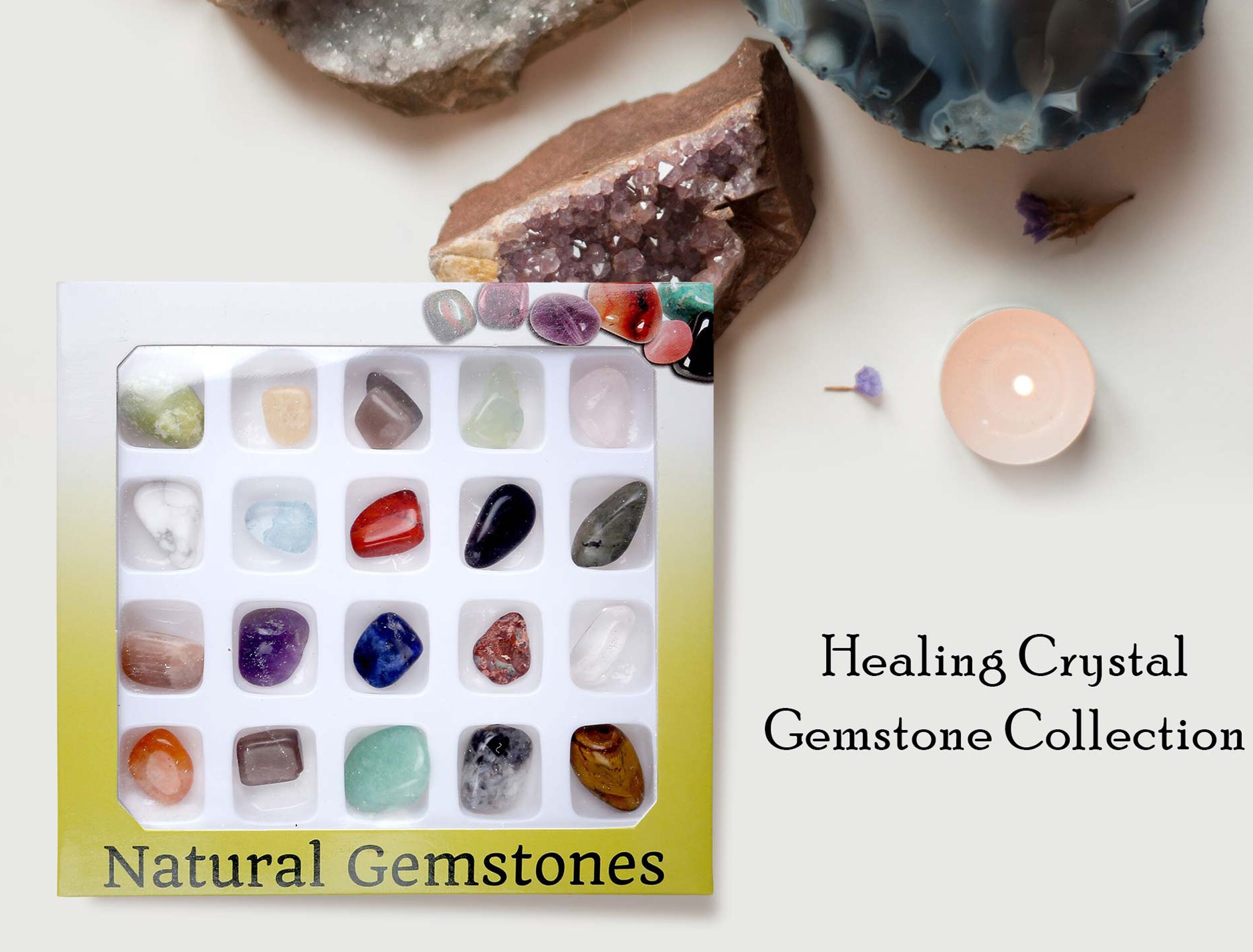 Earth Science Kits 10 Set Crystal Mineral Stone Collection Quartz