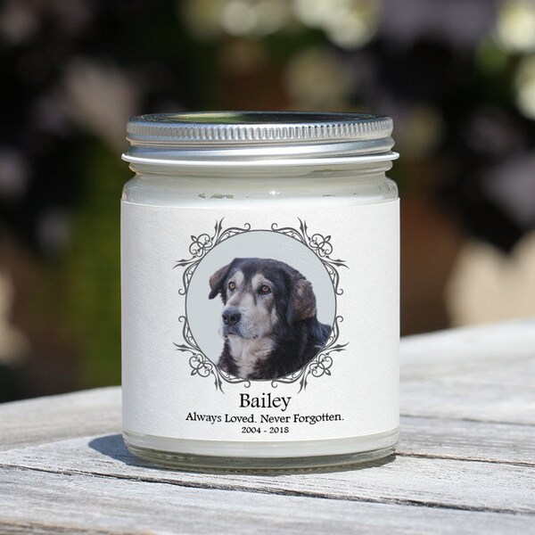 Pet Memorial Candle Etsy