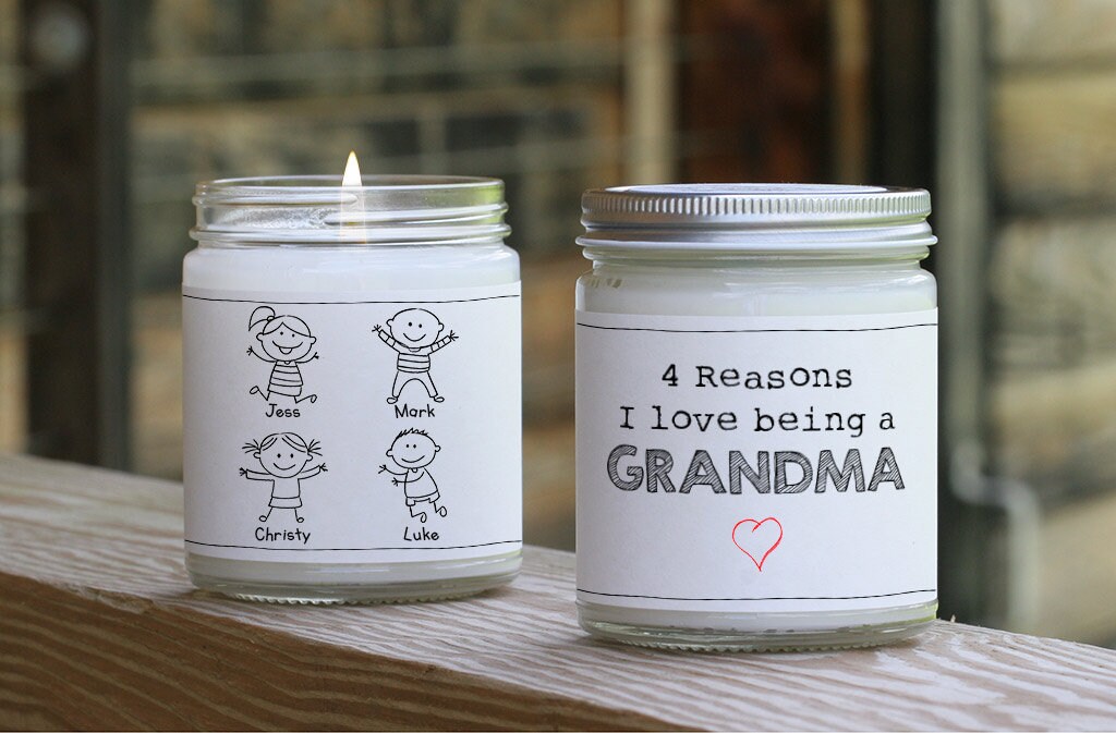 Personalized Grandma Gift Candle Gift Ideas for Grandma Etsy