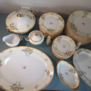 Celebrate Vintage floral china made in Japan 43 piece set
