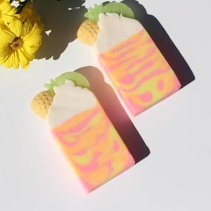 Caribbean Smoothie Mango Butter Soap | Handmade Luxury Soap Bar | Bath Products | Fruity Soap |
