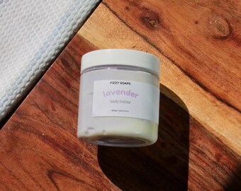 Lavender Essential OIl Whipped Body Butter, Shea Avocado Coconut, Palm Free