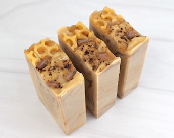 Coffee, Goat's Milk & Honey Soap: Handmade Cocoa Butter Formula