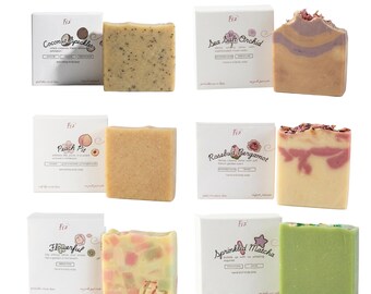 Jabones artesanales hechos a mano / Elige tu aroma / Rosa, Orquídea, Pastel, Melocotón, Matcha, Coco, Floral