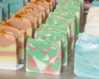 Artisan Soap Sampler Box - Surprise Handmade Soap Set, Soap Sampler Gift Box, Soap Grab Bag, Vegan Soap Bundle, Self Care Gift Box