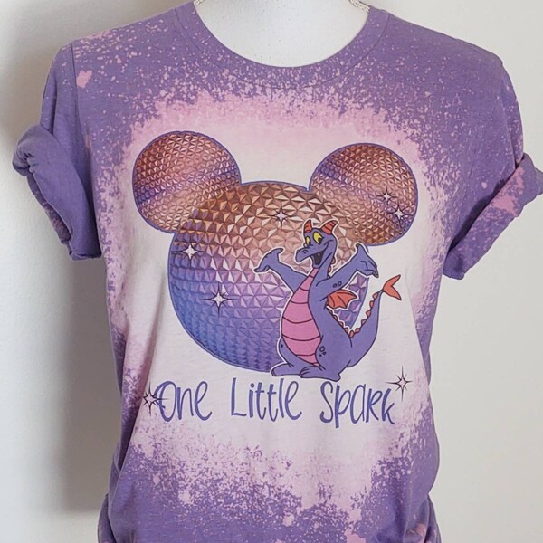 Figment shirt, one little spark, flower and garden tshirt, magic kingdom, Epcot, bleach t-shirt,happiest place on earth