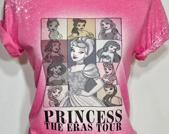 Camiseta de princesa, era de princesa, camiseta de las eras de princesa, camiseta de blanqueador, camiseta de princesa, sudadera, todas las princesas, gira, Jasmine, Aurora, Elsa