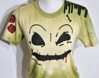 Oogie Boogie shirt, Halloween shirt, horror, vintage, oogie crop tank, monster,halloween party,nightmare before Christmas, Oogie Boogie bash