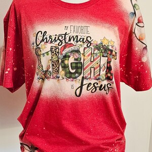 Christmas Light Cross Tee Christmas Light Cross Tee