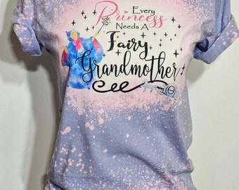 Fairy godmother shirt, fairy grandmother, princess shirt, Cinderella tshirt, magic kingdom , nana, girls shirt,custom bleach shirt