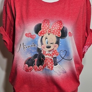 Minnie mouse shirt, Minnie t-shirt, mom and daughter shirts, princess shirt, magic kingdom, girls shirt,custom bleach shirt