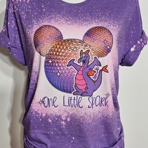 Figment shirt, one little spark, flower and garden tshirt, magic kingdom, Epcot, bleach t-shirt,happiest place on earth