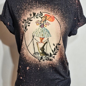 haunted mansion shirt, Madame Leota,hitchhiking ghosts,tight rope lady, Foolish mortals, Halloween, bleach t-shirt