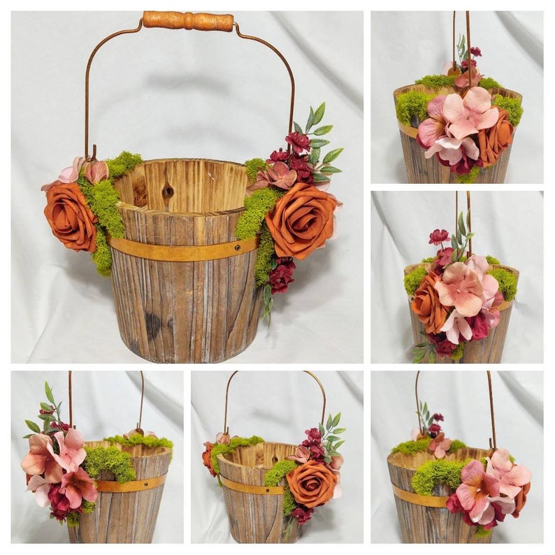 Flower girl basket/Flower girl baskets Etsy