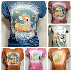 Bambi t-shirt, thumper, magic kingdom shirt, 50th anniversary shirt, Bambi ears, Mickey shirt, bleach shirt, castle shirt,princess castle