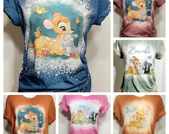 Bambi t-shirt, thumper, magic kingdom shirt, 50th anniversary shirt, Bambi ears, Mickey shirt, bleach shirt, castle shirt,princess castle