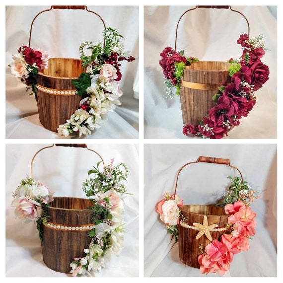 beach flower girl basket