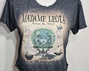 Chemise Madame Leota, haut court Leota, manoir hanté, boule de cristal, médium, haut court d'Halloween, débardeur court, sweat-shirt, sweat à capuche