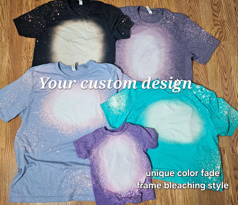Custom bleach shirt, custom tie dye t-shirt, custom bleach shirt, tshirt, hoodie, sweatshirt, business shirt, sports team shirts image 1