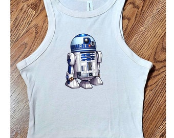 Star Wars crop top, R2D2 crop, tank, vintage star wars, may the force be with you, Y2K baby tee, crop tank, sweatshirt, hoodie