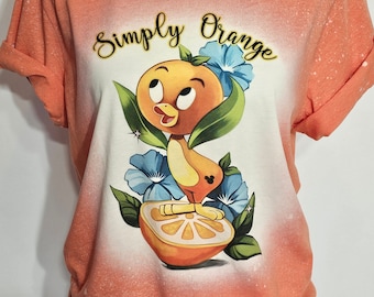 Orange bird shirt, flower and garden, Florida t-shirt, family vacation, festival, epcot, tank, bleach shirt, graphic tee