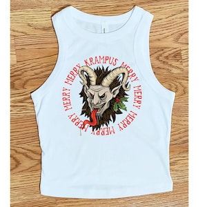 Krampus shirt,Krampus sweatshirt, Merry Krampus shirt, Gruss Vom Krampus,Holiday, Krampus crop top, Horror christmas,Scary Christmas hoodie image 8