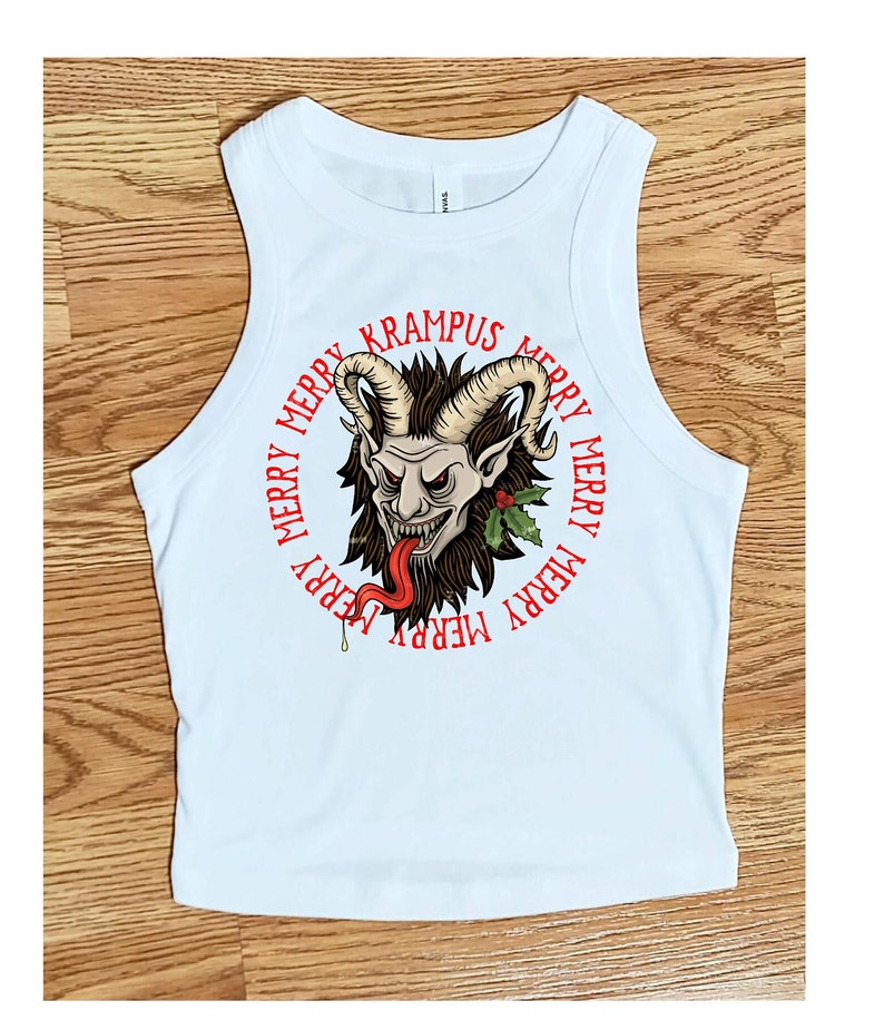 Krampus shirt,Krampus sweatshirt, Merry Krampus shirt, Gruss Vom Krampus,Holiday, Krampus crop top, Horror christmas,Scary Christmas hoodie image 8