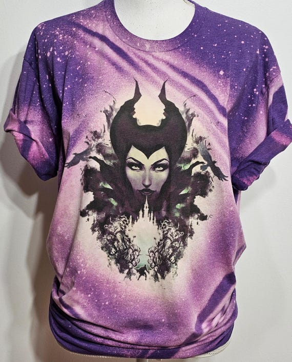 Camiseta de Malefica Villanos Castillo oscuro Camiseta de villano Camiseta de la bella durmiente Halloween Maldad Aurora Camiseta de Bleach Etsy Mexico
