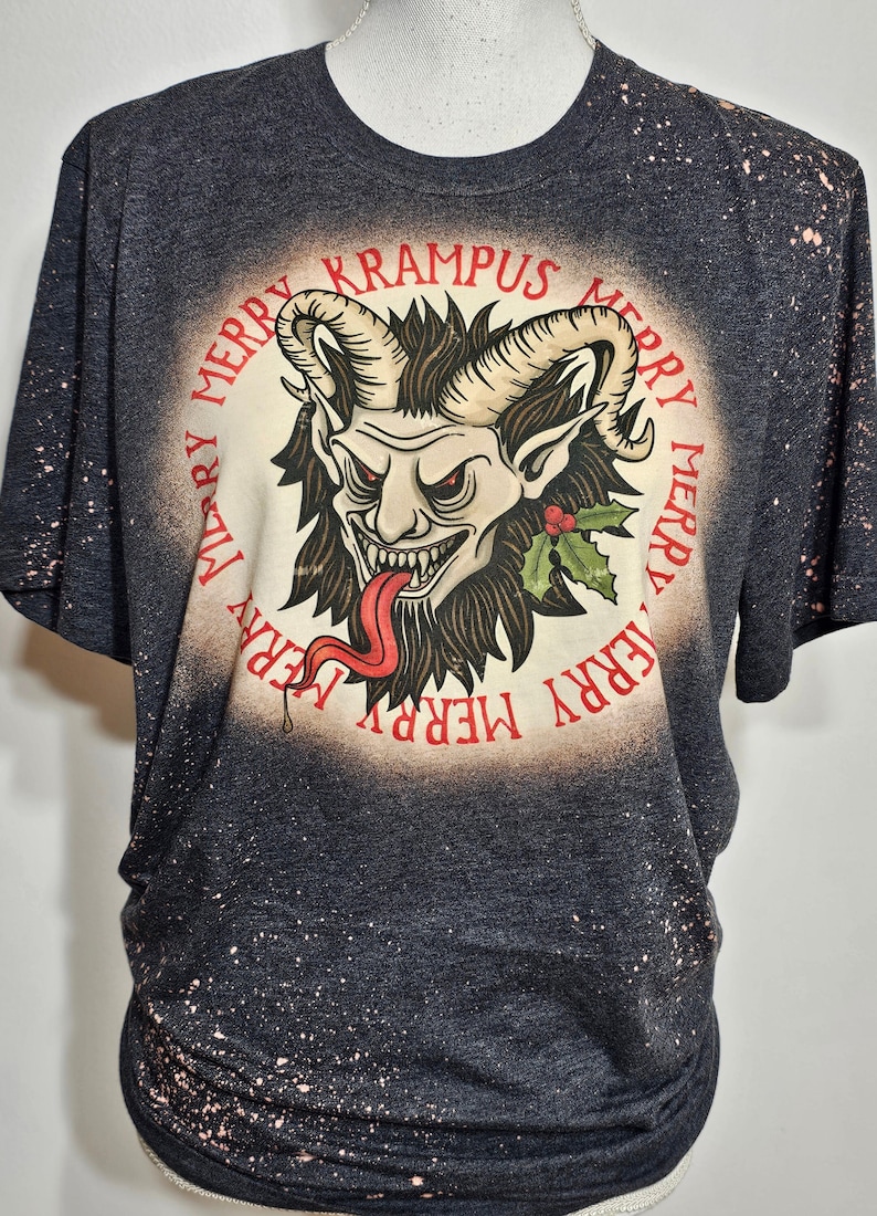 Krampus shirt,Krampus sweatshirt, Merry Krampus shirt, Gruss Vom Krampus,Holiday, Krampus crop top, Horror christmas,Scary Christmas hoodie image 5