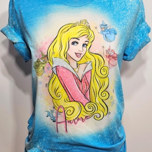 princess shirt, kids princess shirt, Aurora shirt, sleeping beauty, kids princess, girls shirt,custom bleach shirt