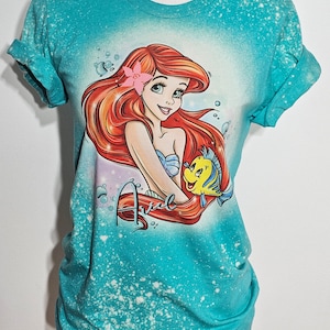 Ariel shirt, The little mermaid, Princess tshirt, kids, the little mermaid, toddler, girls, womens, custom bleach shirt