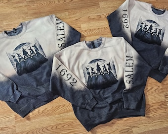 Salem Sweatshirt,girls trip, Witch trials, 1962, Halloween shirt, girls will be girls, witches, vintage, crop tank,salem Massachusetts