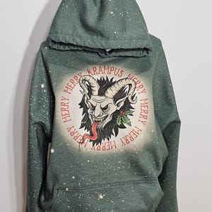Krampus shirt,Krampus sweatshirt, Merry Krampus shirt, Gruss Vom Krampus,Holiday, Krampus crop top, Horror christmas,Scary Christmas hoodie image 15