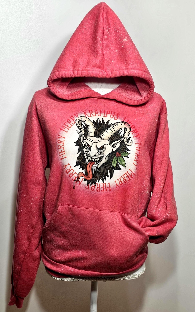 Krampus shirt,Krampus sweatshirt, Merry Krampus shirt, Gruss Vom Krampus,Holiday, Krampus crop top, Horror christmas,Scary Christmas hoodie image 3
