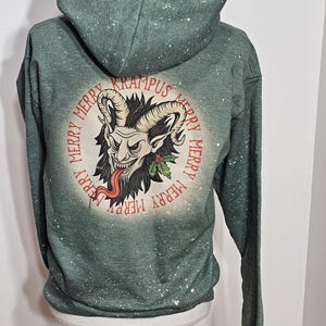 Krampus shirt,Krampus sweatshirt, Merry Krampus shirt, Gruss Vom Krampus,Holiday, Krampus crop top, Horror christmas,Scary Christmas hoodie image 13